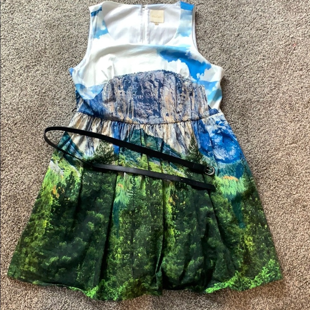 Festive Frondescence Dress in Alpine